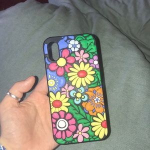 i phone x flower case